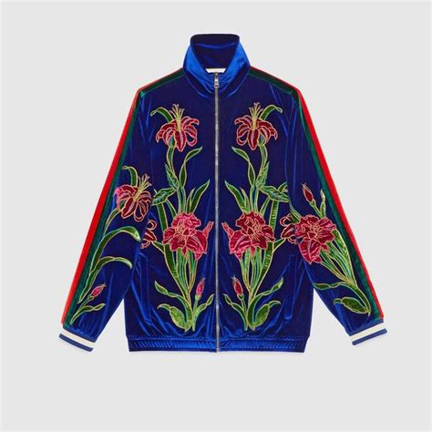 gucci oversize embroidered chenille jacket|custom made Gucci jacket.